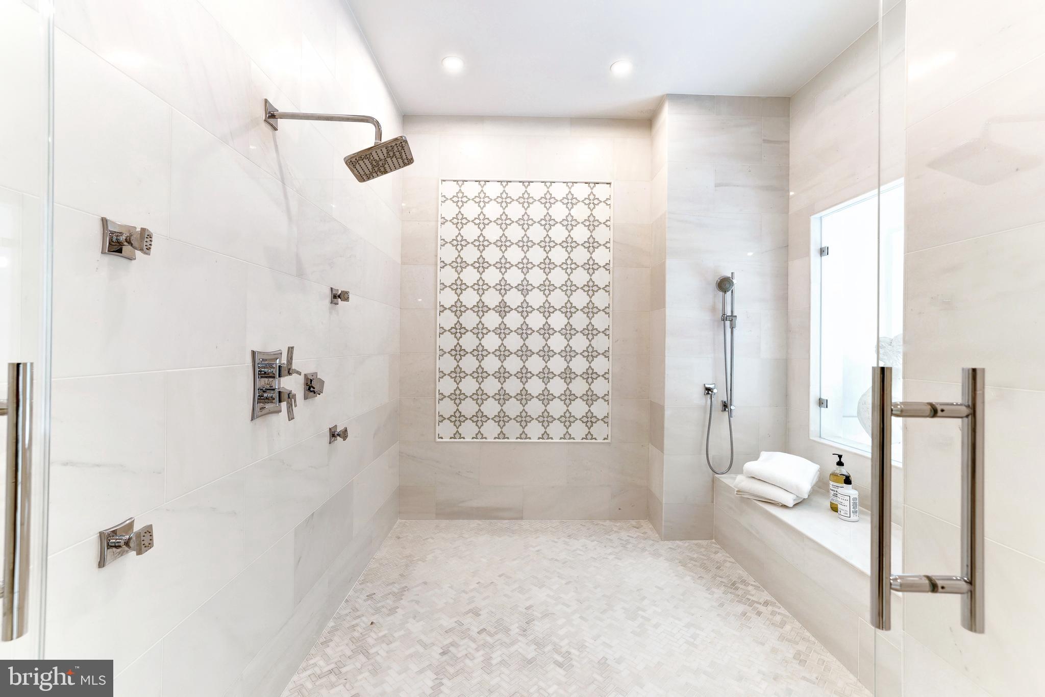 1332 McCay Lane McLean, VA 22101 - Photo 38 of 61 Expansive Shower with Hand-shower Station & Seat