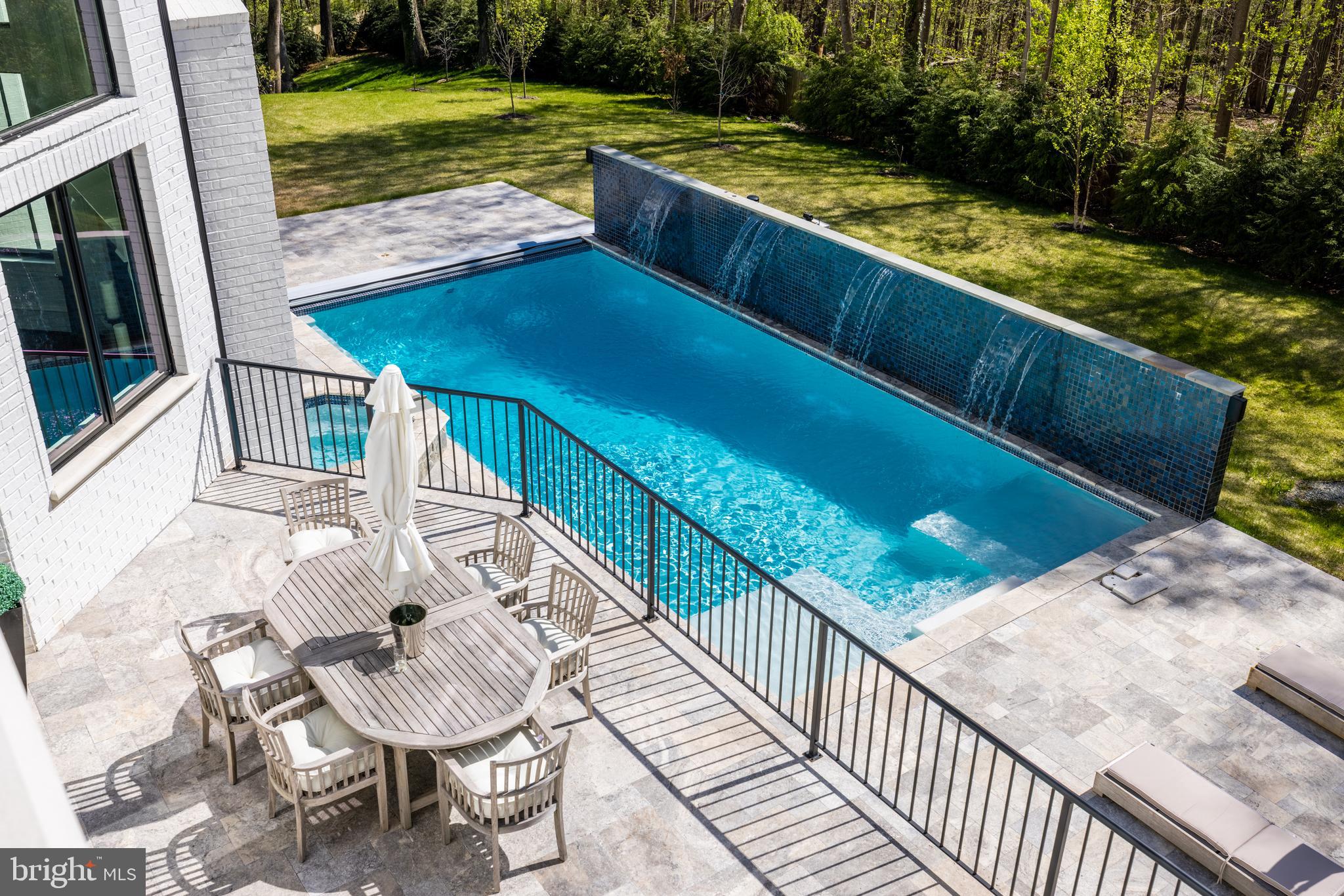 1332 McCay Lane McLean, VA 22101 - Photo 54 of 61 Exterior Rear - Patio, Pool w/ Water Feature