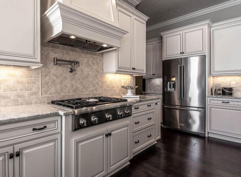 4459 Green Cook Road Johnstown, OH 43031 - Photo 39 of 103 POT FILLER FAUCET HOVERS OVER THERMADOR MASTERPIECE PROFESSIONAL GAS COOKTOP WITH 4 BURNERS AND GRIDDLE. CUSTOM BUILT EXHAUST.