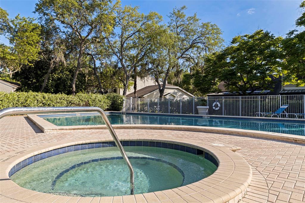 5100 Burchette Road, Unit 2301 Tampa, FL 33647 - Photo 31 of 39 a view of swimming pool that has lawn chairs with wooden fence