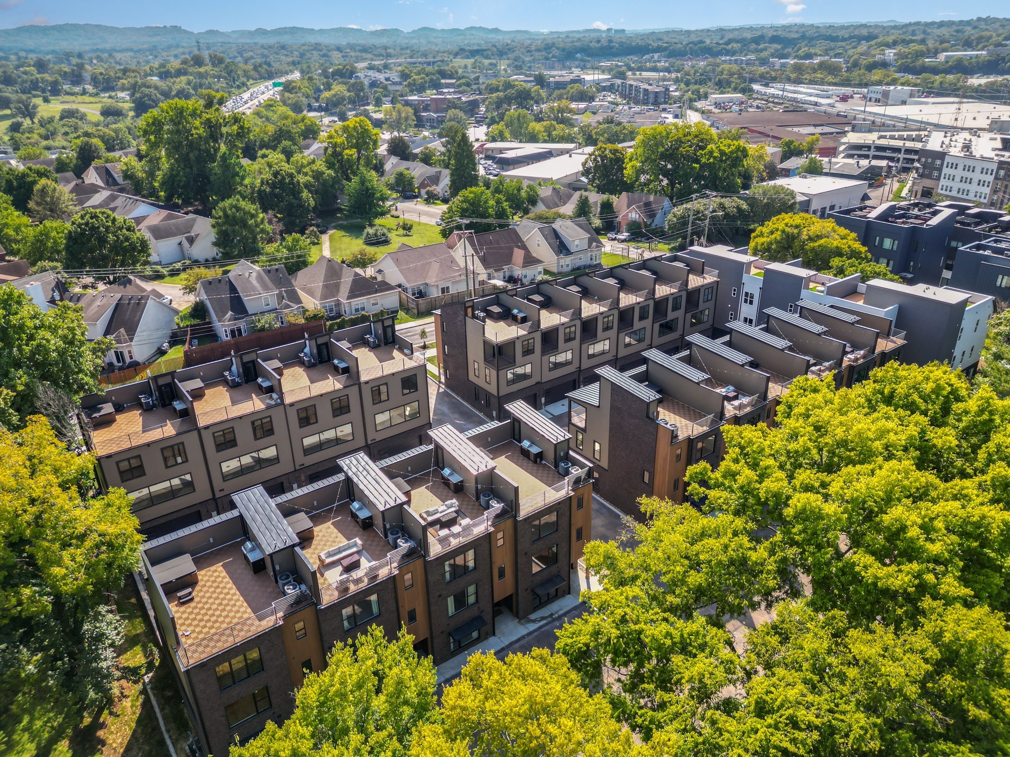 542 D Rosedale Avenue, Unit 7 Nashville, TN 37211 - Photo 32 of 33 an aerial view of a house with a lake view