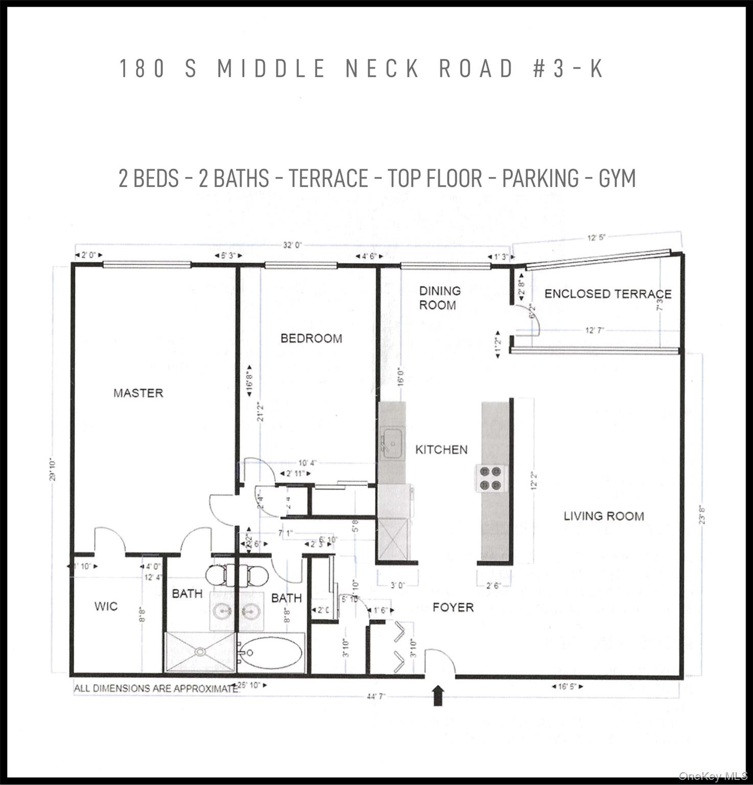 180 South Middle Neck Road, Unit 3K Great Neck, NY 11021 - Photo 3 of 5 Flow of Rooms