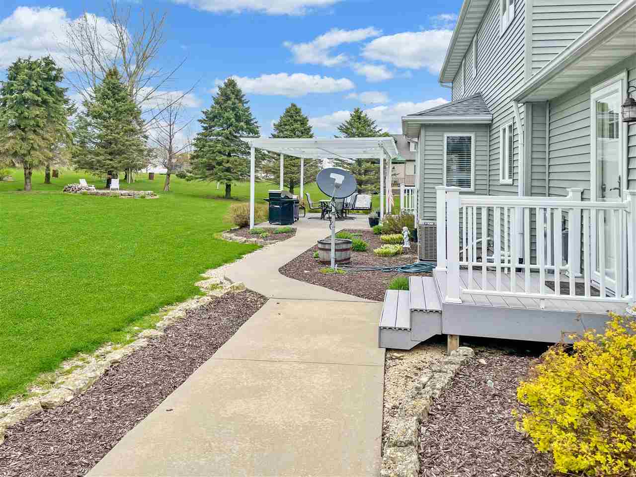 3028 South Golf Road Stockton, IL 61085 - Photo 24 of 26 a view of a house with backyard and porch