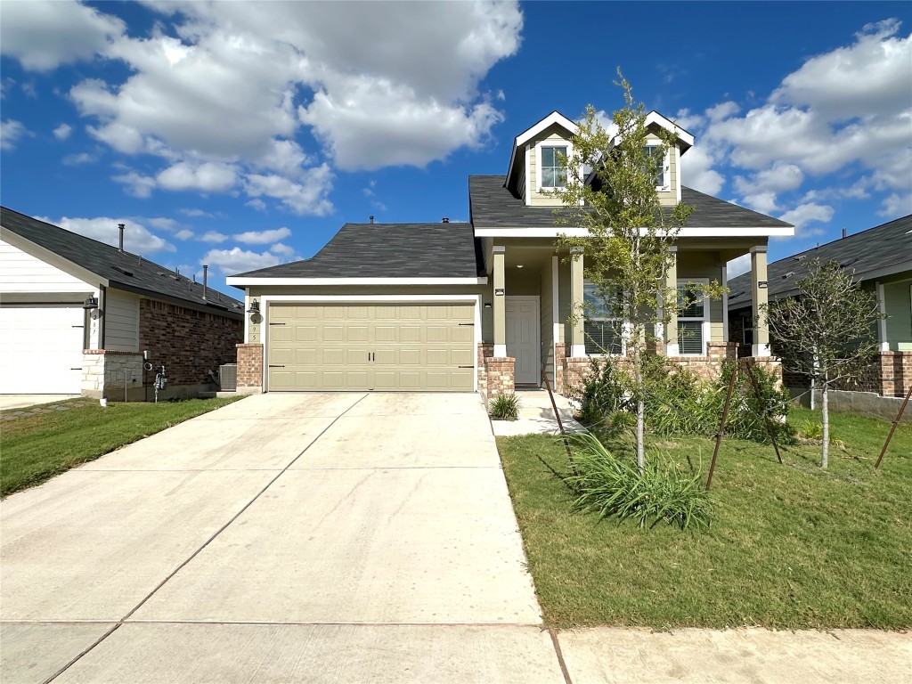 a front view of a house