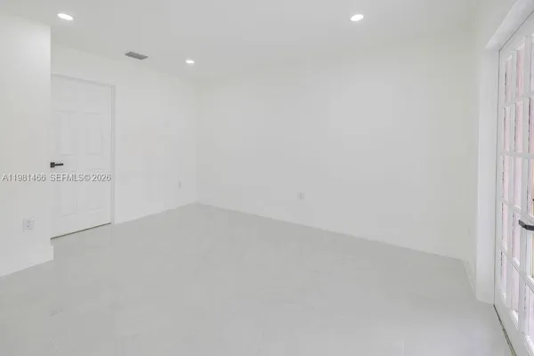 a view of an empty room