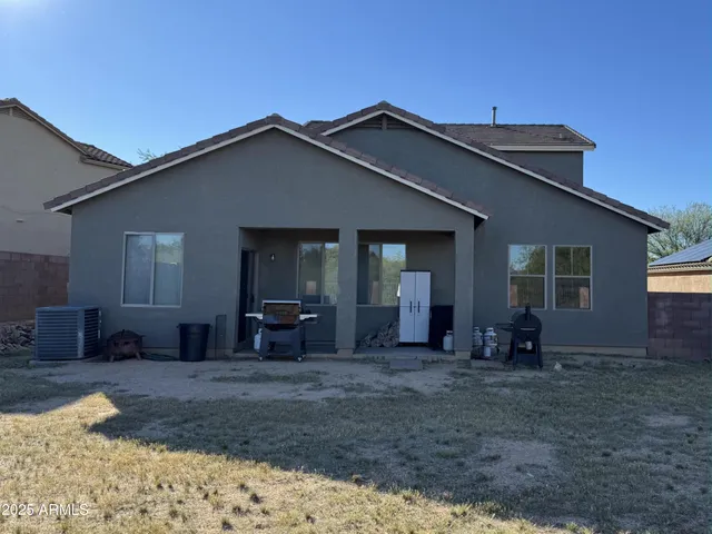 a view of a house with a patio