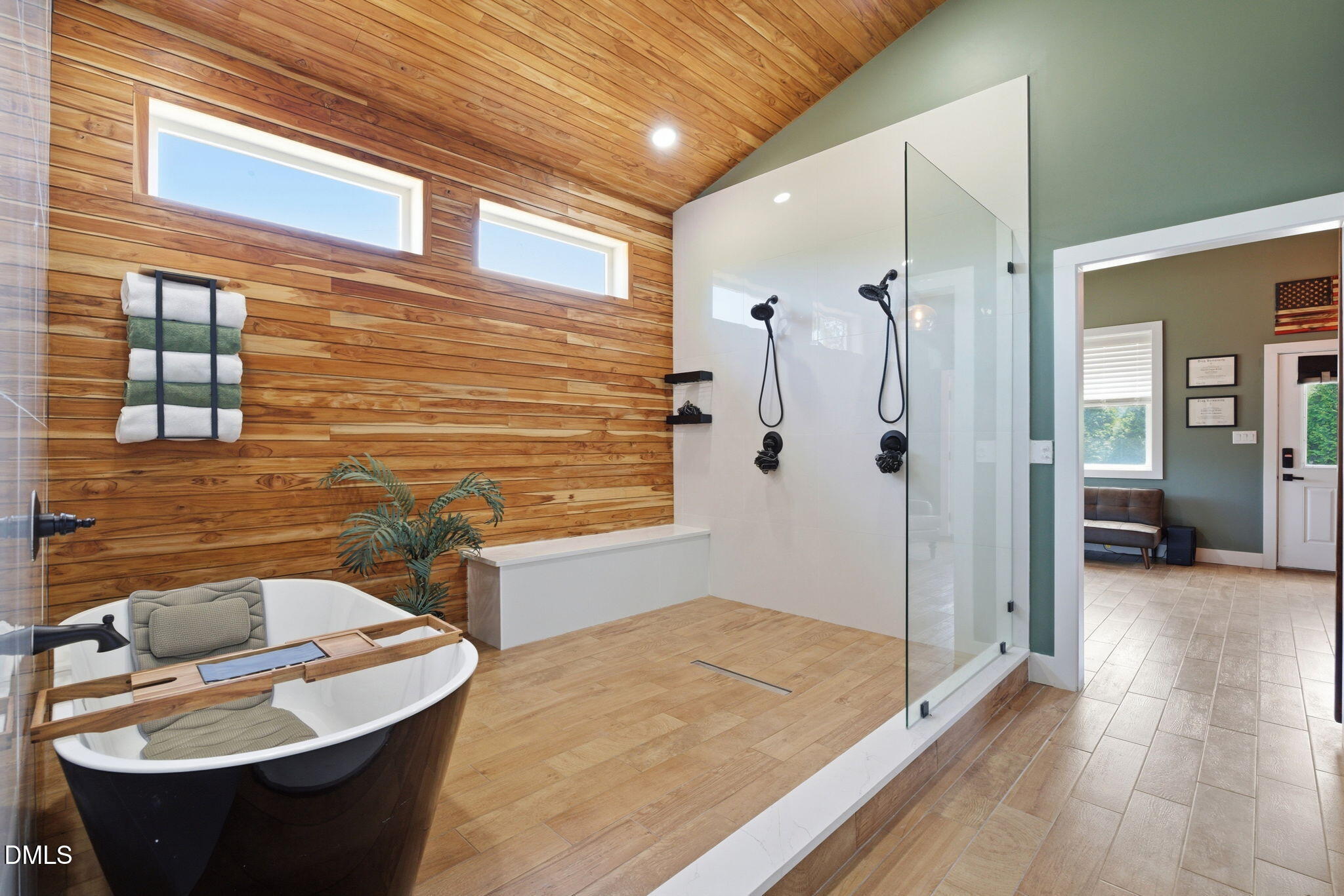 5416 Pulley Town Road Zebulon, NC 27597 - Photo 63 of 74 a bathroom with a sink and a large mirror