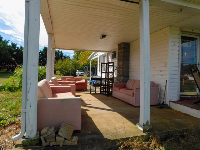 a outdoor space view with a sitting space