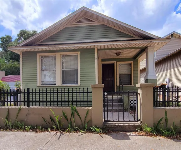 a front view of a house
