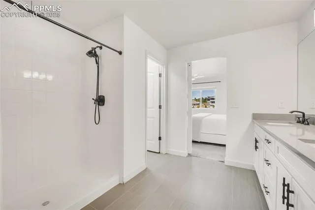 a view of a living room and entryway