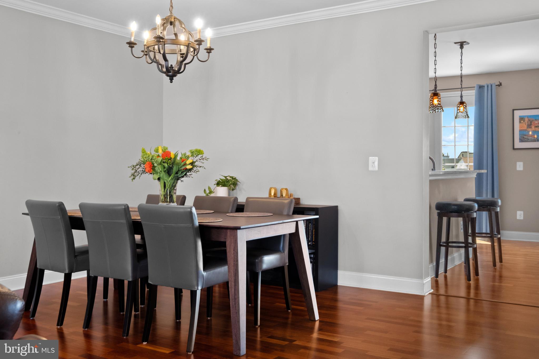 203 Captains Way Philadelphia, PA 19146 - Photo 8 of 58 a view of a dining room with furniture wooden floor and chandelier