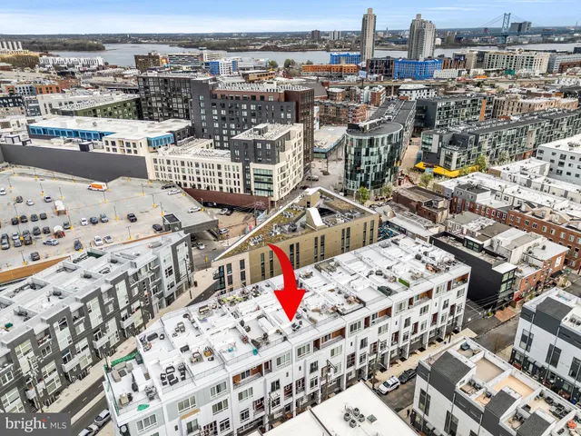 an aerial view of a city