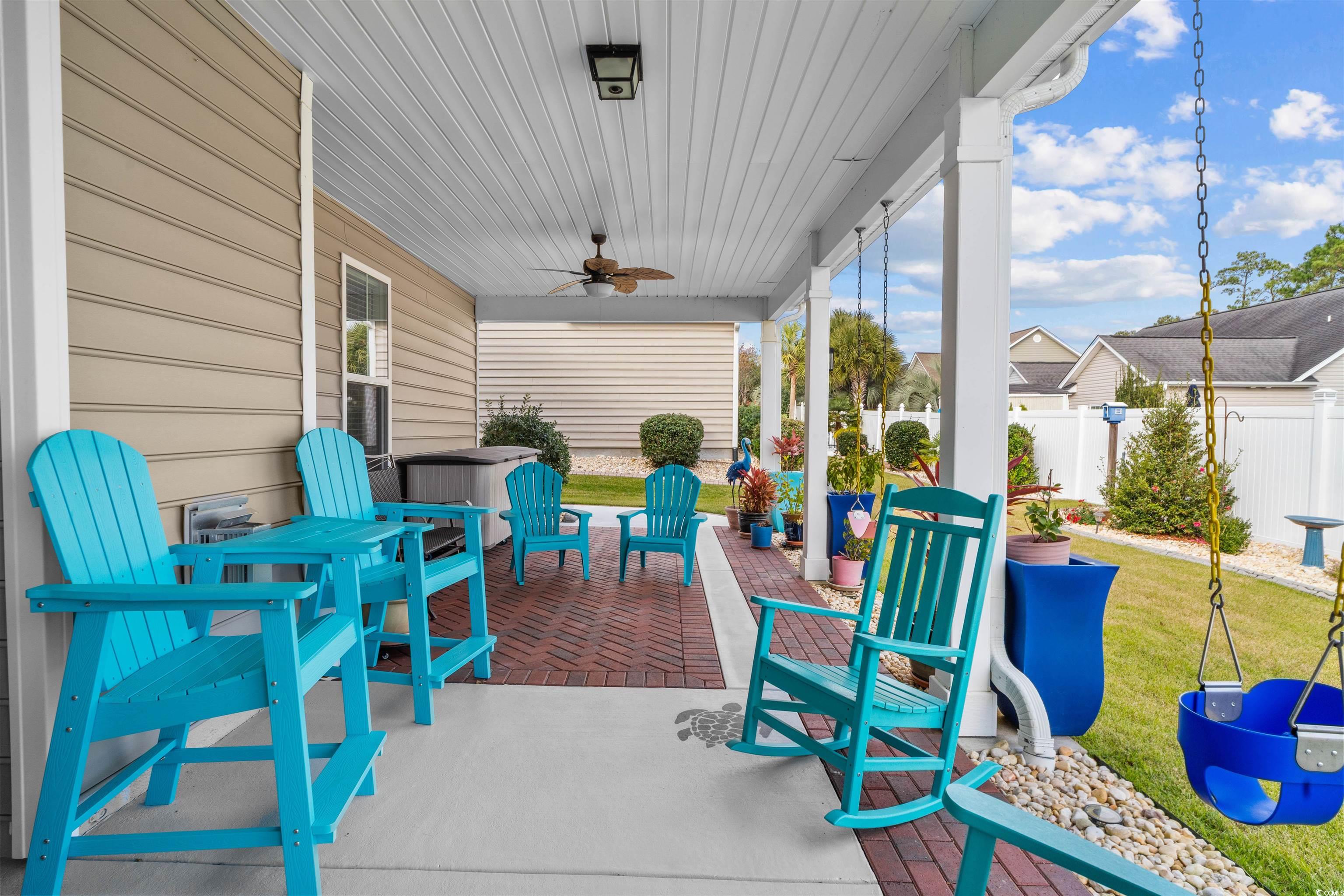 1141 Bronwyn Circle North Myrtle Beach, SC 29582 - Photo 36 of 40 View of patio / terrace with ceiling fan