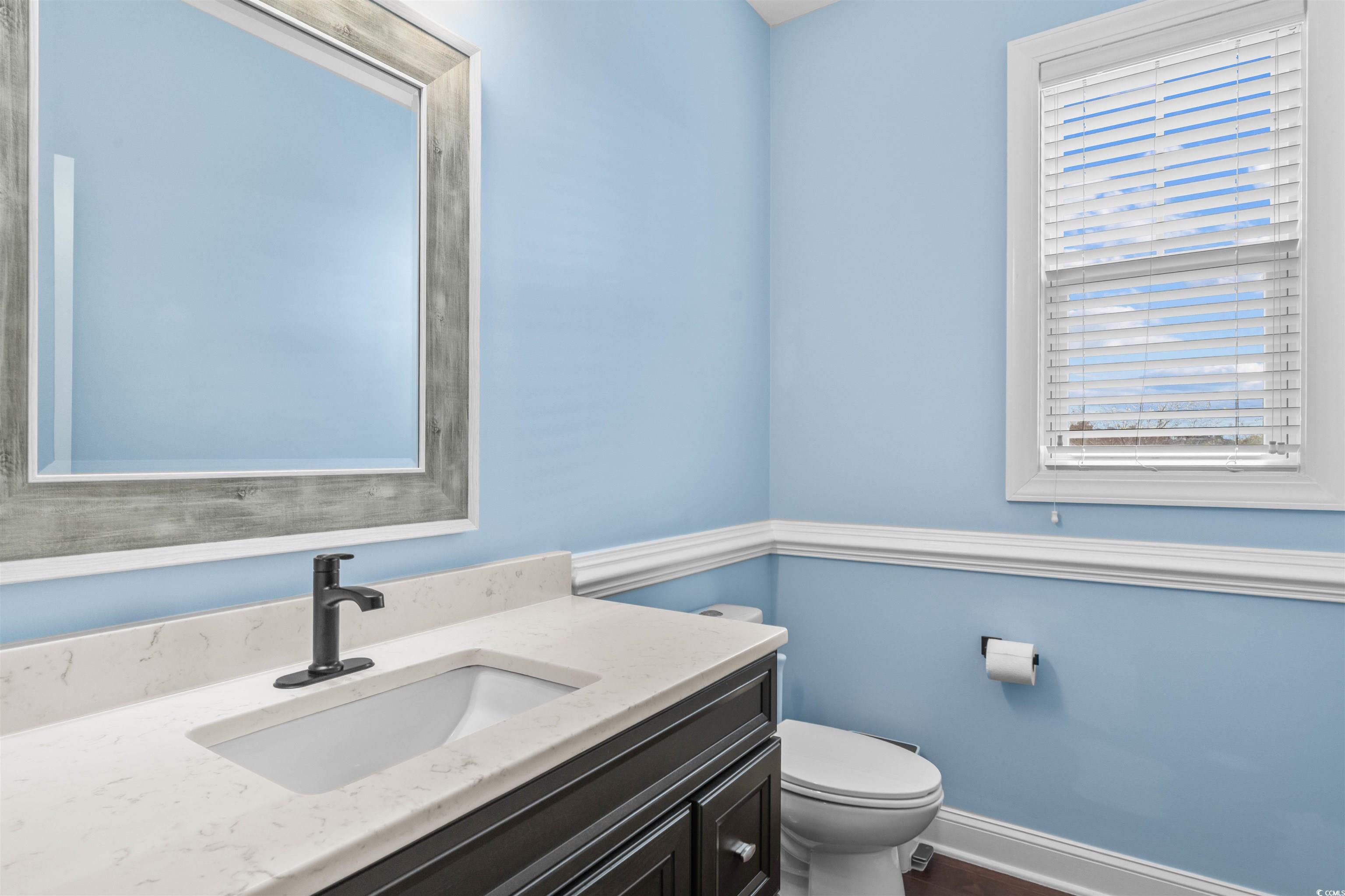 1141 Bronwyn Circle North Myrtle Beach, SC 29582 - Photo 8 of 40 Half bathroom featuring vanity and baseboards