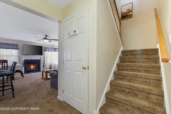 a view of entryway and hall
