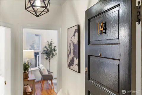 a front view of a building