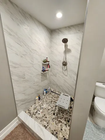 a bathroom with a sink and a toilet