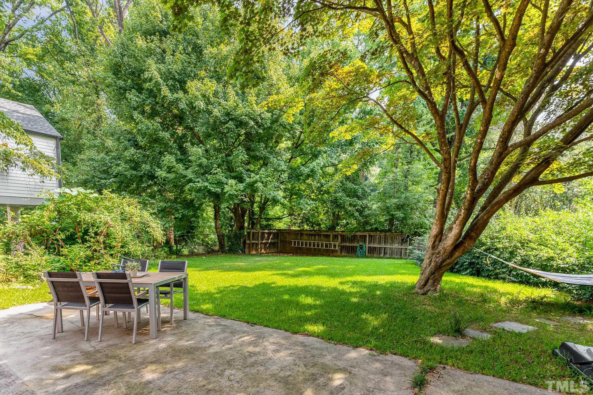 1200 Mitchell Street Raleigh, NC 27607 - Photo 22 of 31 a view of a table and chairs in the garden