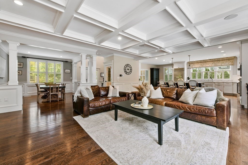 4 Fox Run Way Hingham, MA 02043 - Photo 7 of 34 a living room with lots of furniture and a wooden floor
