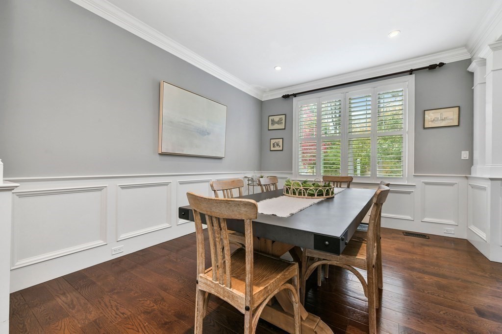 4 Fox Run Way Hingham, MA 02043 - Photo 8 of 34 a view of a dining room with furniture window and wooden floor