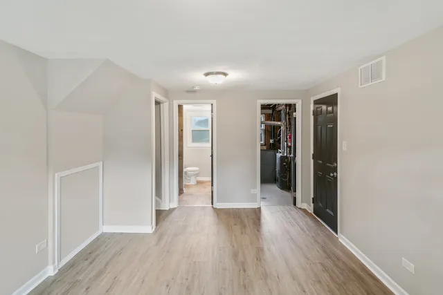 wooden floor in an empty room