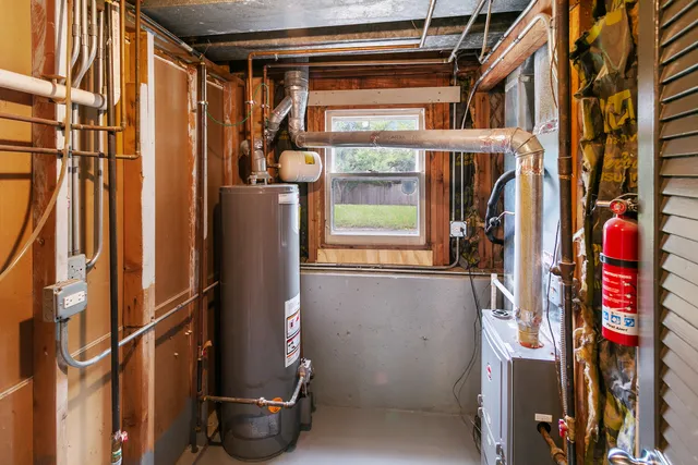 a view of water heater room