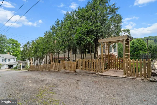 a view of a house with a outdoor space