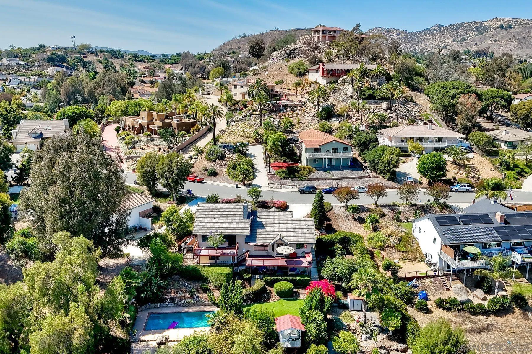 1419 Rimrock Drive Escondido, CA 92027 - Photo 47 of 47 Aerial View