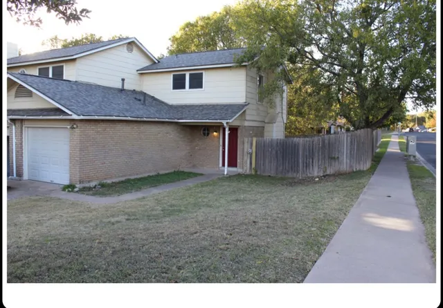 a backyard of a house