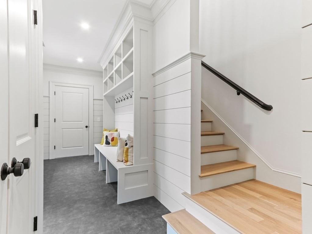 31 Karen Road Newton, MA 02468 - Photo 16 of 41 a view of an entryway with workspace and livingroom view