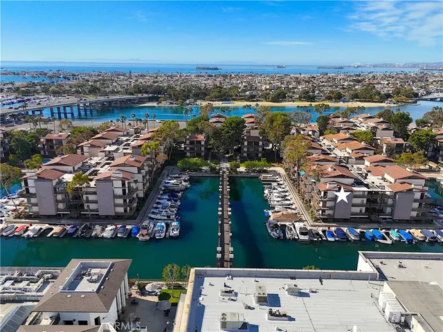 an aerial view of a city