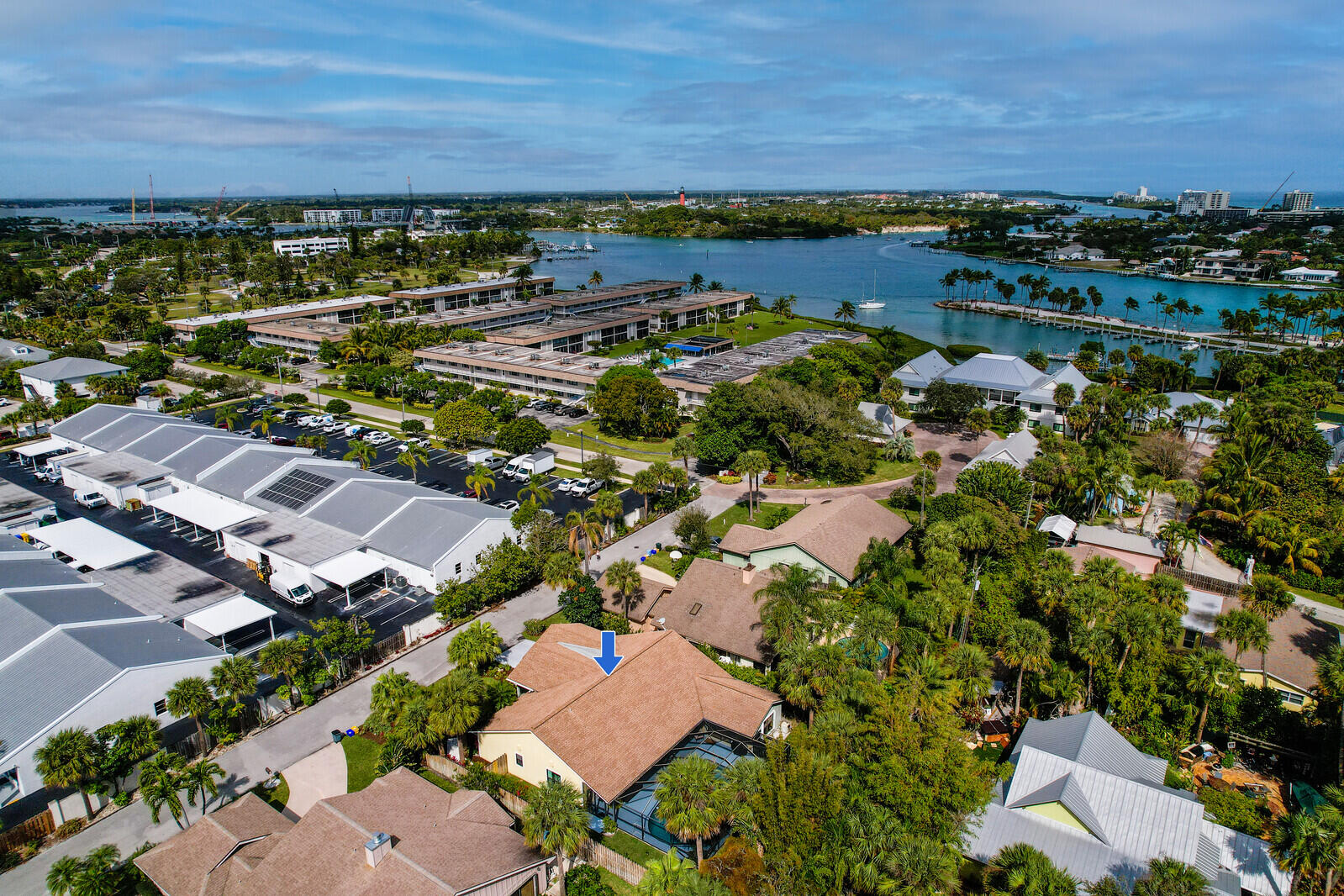 905 Sandy Oaks Drive Jupiter, FL 33477 - Photo 43 of 51 an aerial view of residential building with outdoor space