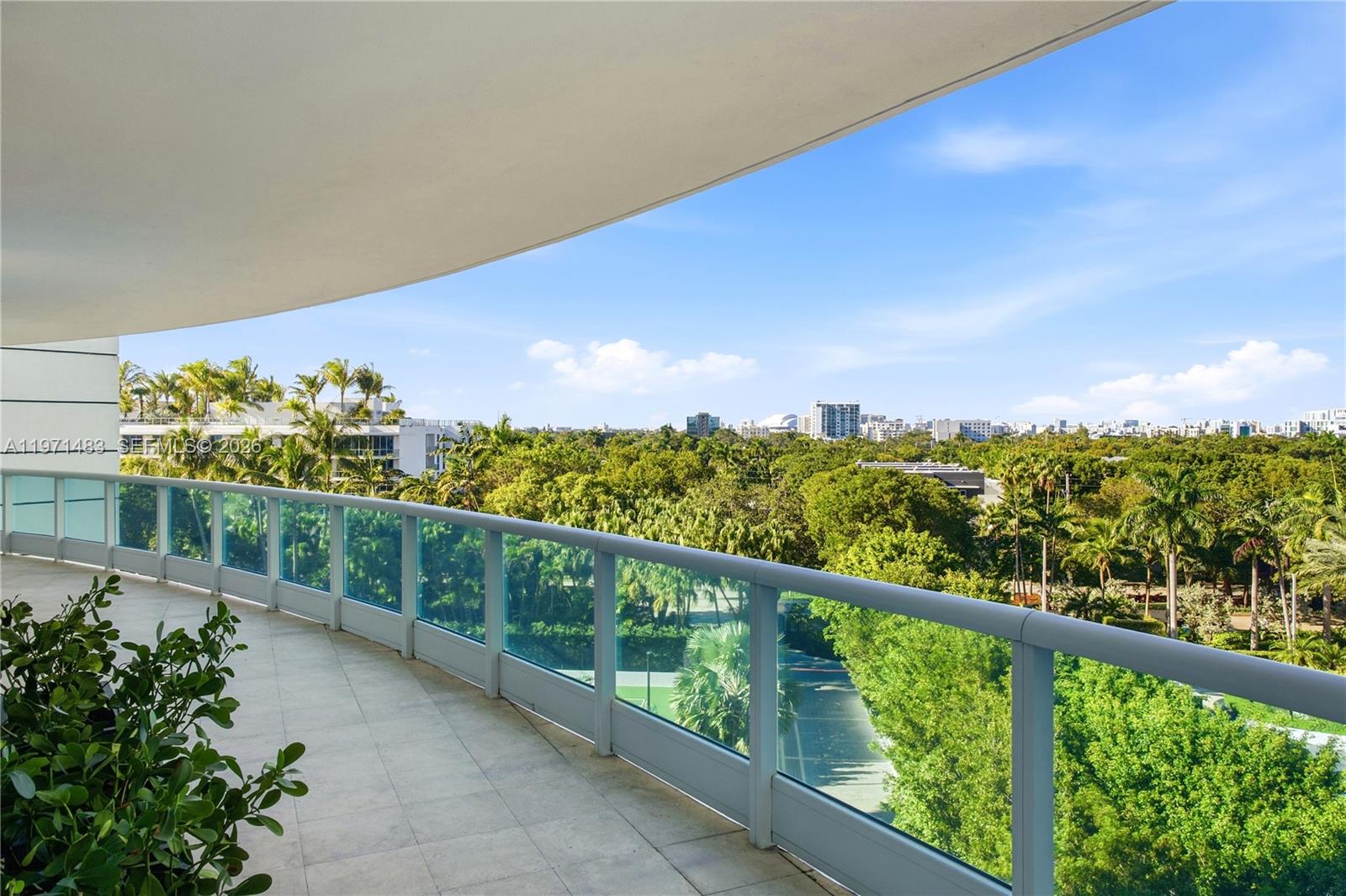 2127 Brickell Avenue, Unit 904 Miami, FL 33129 - Photo 18 of 38 a view of a balcony with an outdoor space