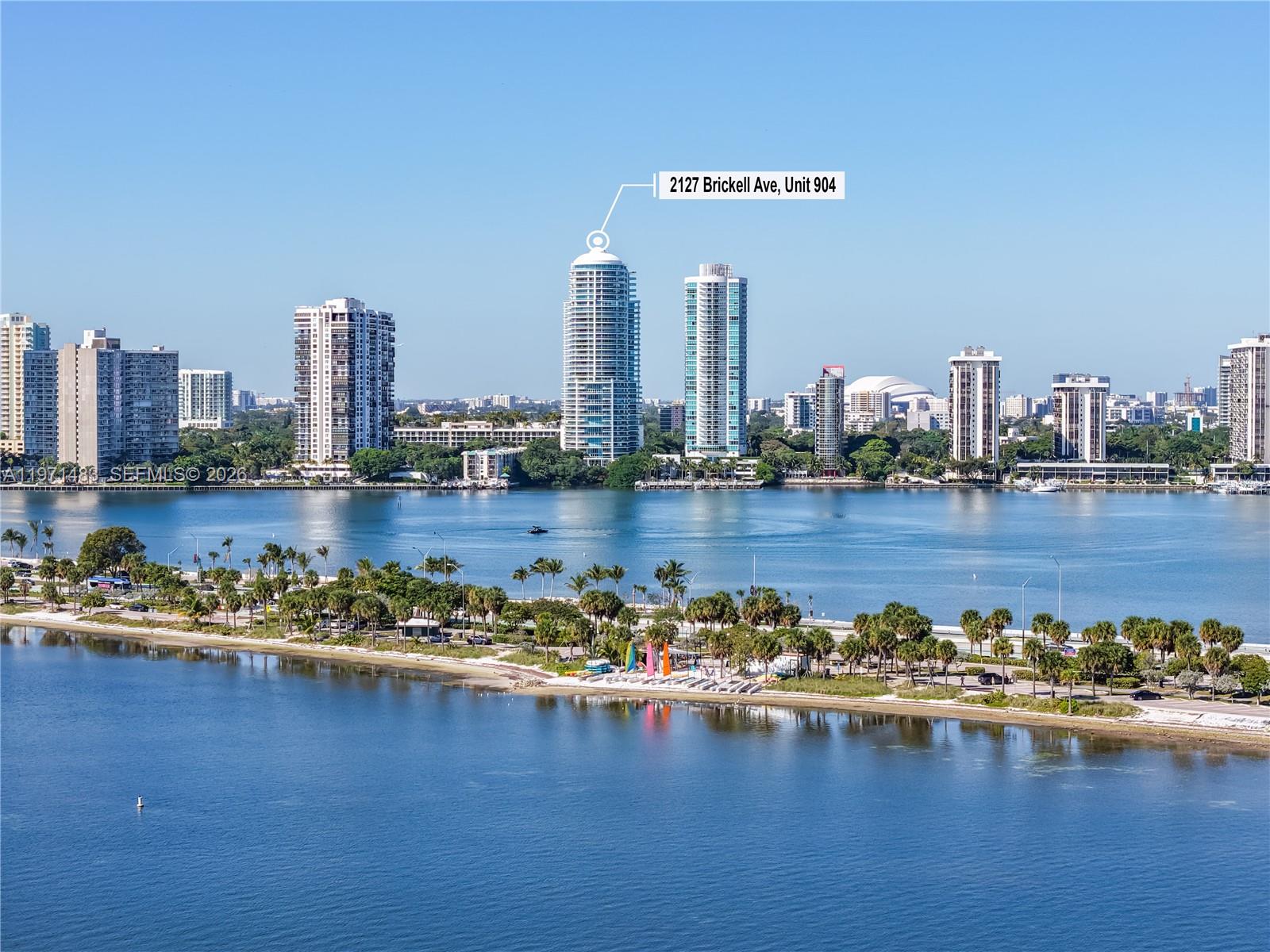 2127 Brickell Avenue, Unit 904 Miami, FL 33129 - Photo 33 of 38 a view of a city with tall buildings