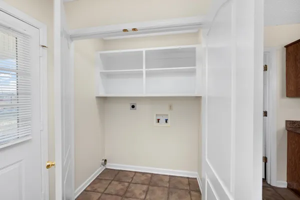 a view of a room with rack on the wall