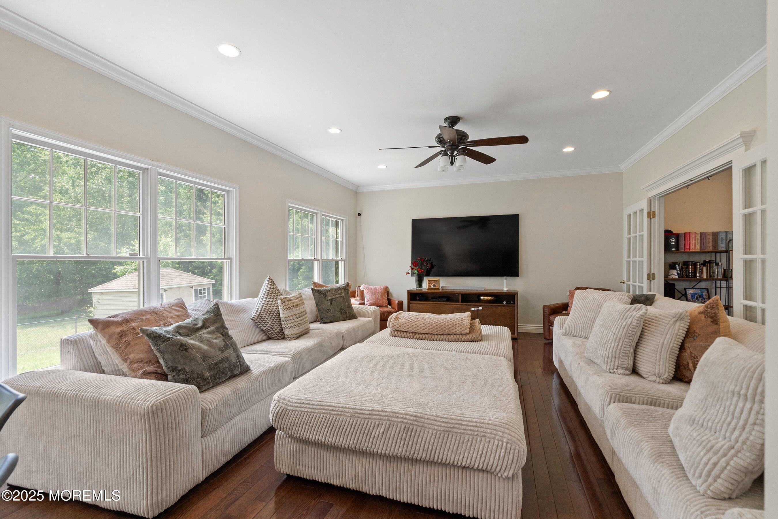 210 Rivers Glen Terrace Toms River, NJ 08755 - Photo 20 of 61 a living room with furniture and a flat screen tv