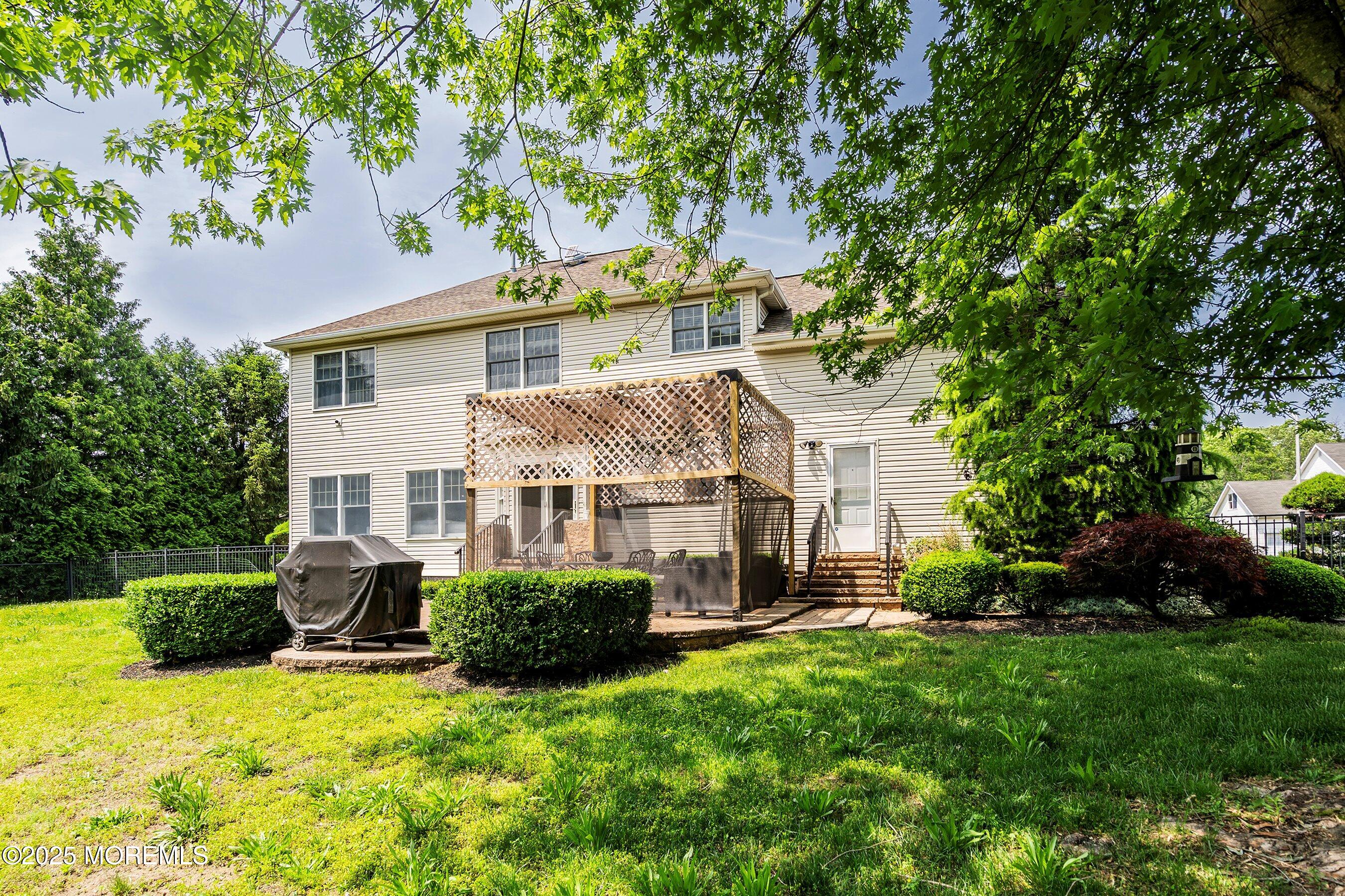 210 Rivers Glen Terrace Toms River, NJ 08755 - Photo 48 of 61 a view of a house with a big yard plants and large trees