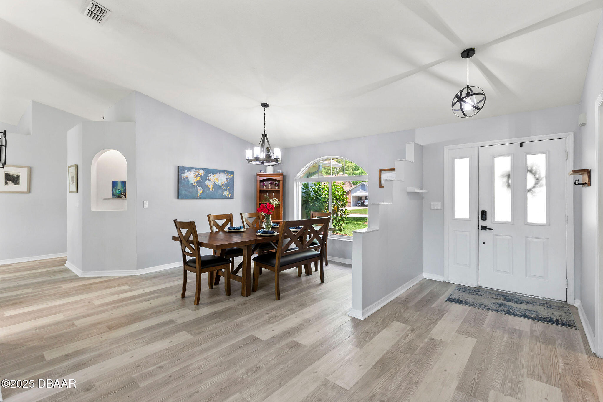 35 China Moon Drive Ormond Beach, FL 32174 - Photo 8 of 40 a view of a dining room with furniture and chandelier