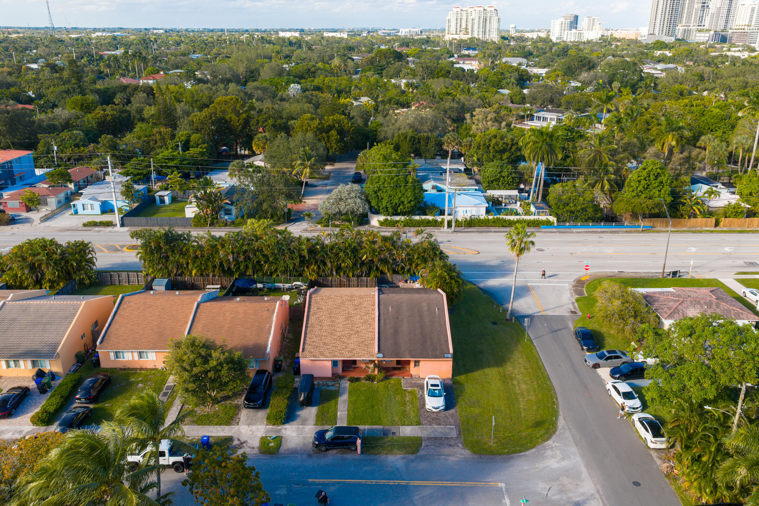 801 Southwest 12th Place Fort Lauderdale, FL 33315 - Photo 3 of 26 an aerial view of house with a swimming pool outdoor seating and yard