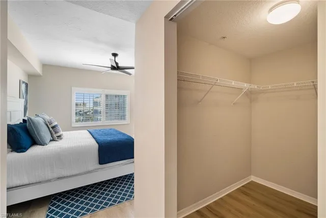 a bedroom with a bed tv and a window