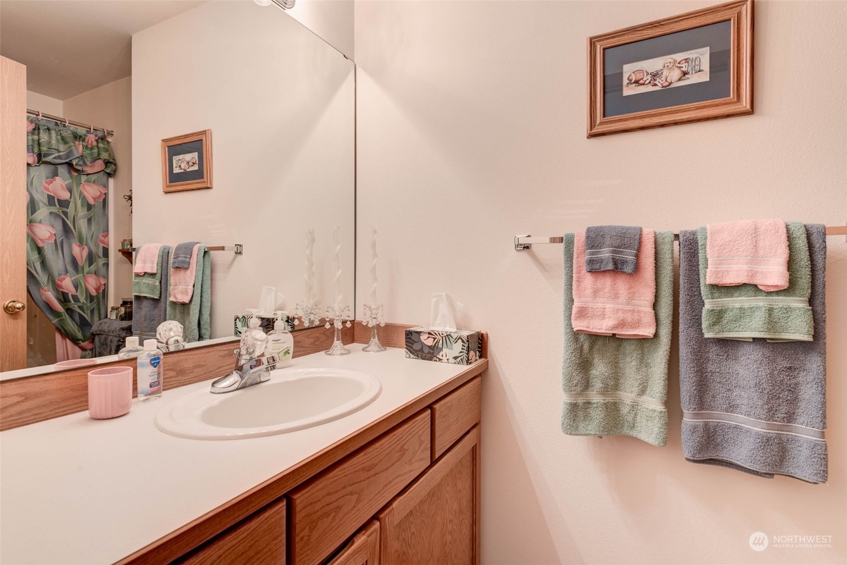 225 99th Place Southwest Everett, WA 98204 - Photo 15 of 30 a bathroom with a sink and a mirror