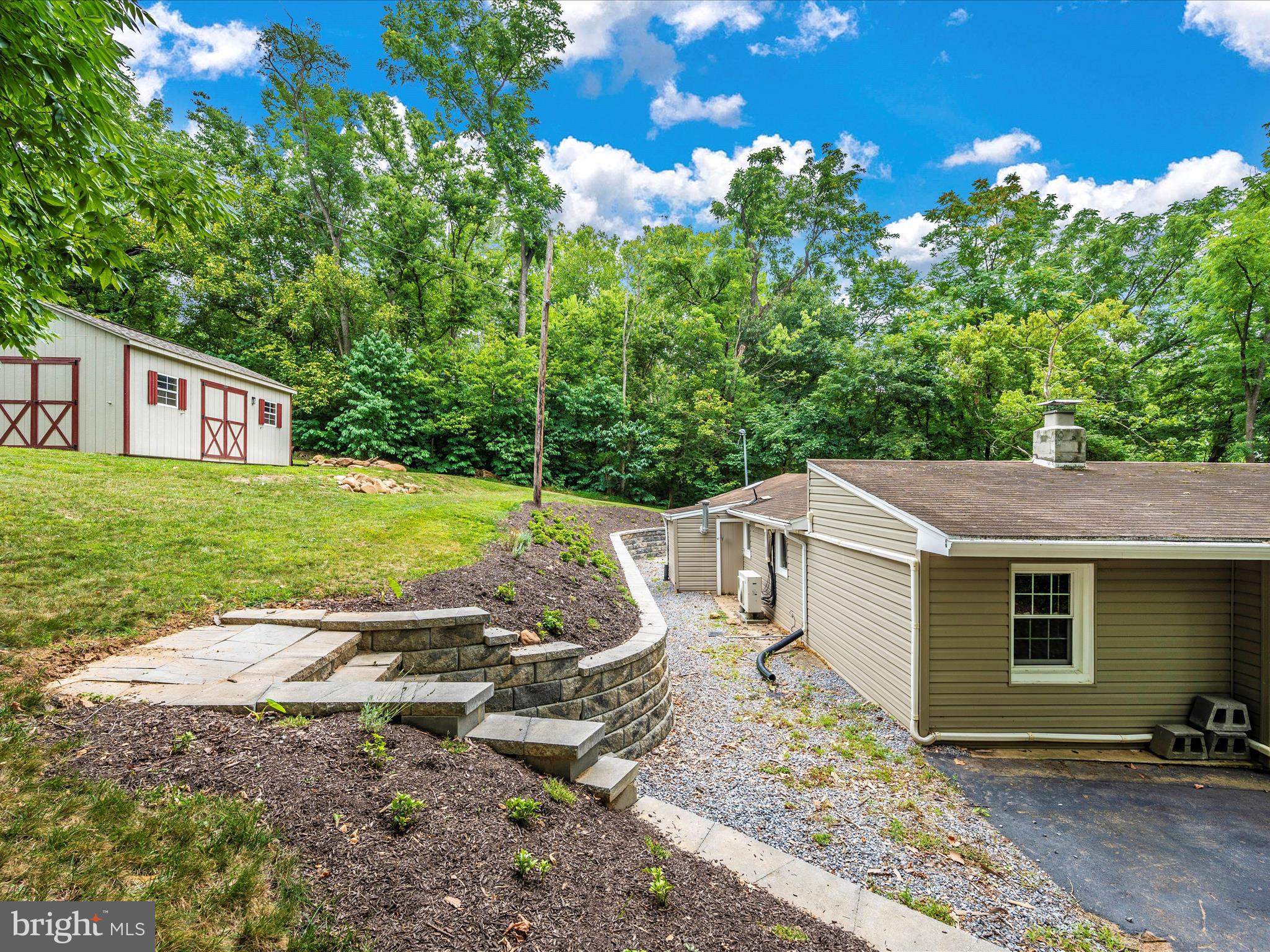 10768 Dam Number 5 Road Clear Spring, MD 21722 - Photo 38 of 65 Durable Stone Retaining Wall built in 2019