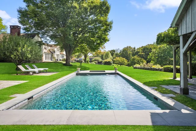 a view of outdoor space with seating