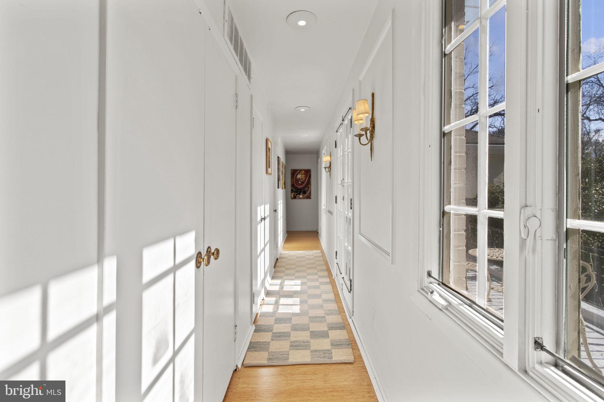 437 Crescent Road Wyncote, PA 19095 - Photo 36 of 53 Hallway on 2nd level with balcony entrance