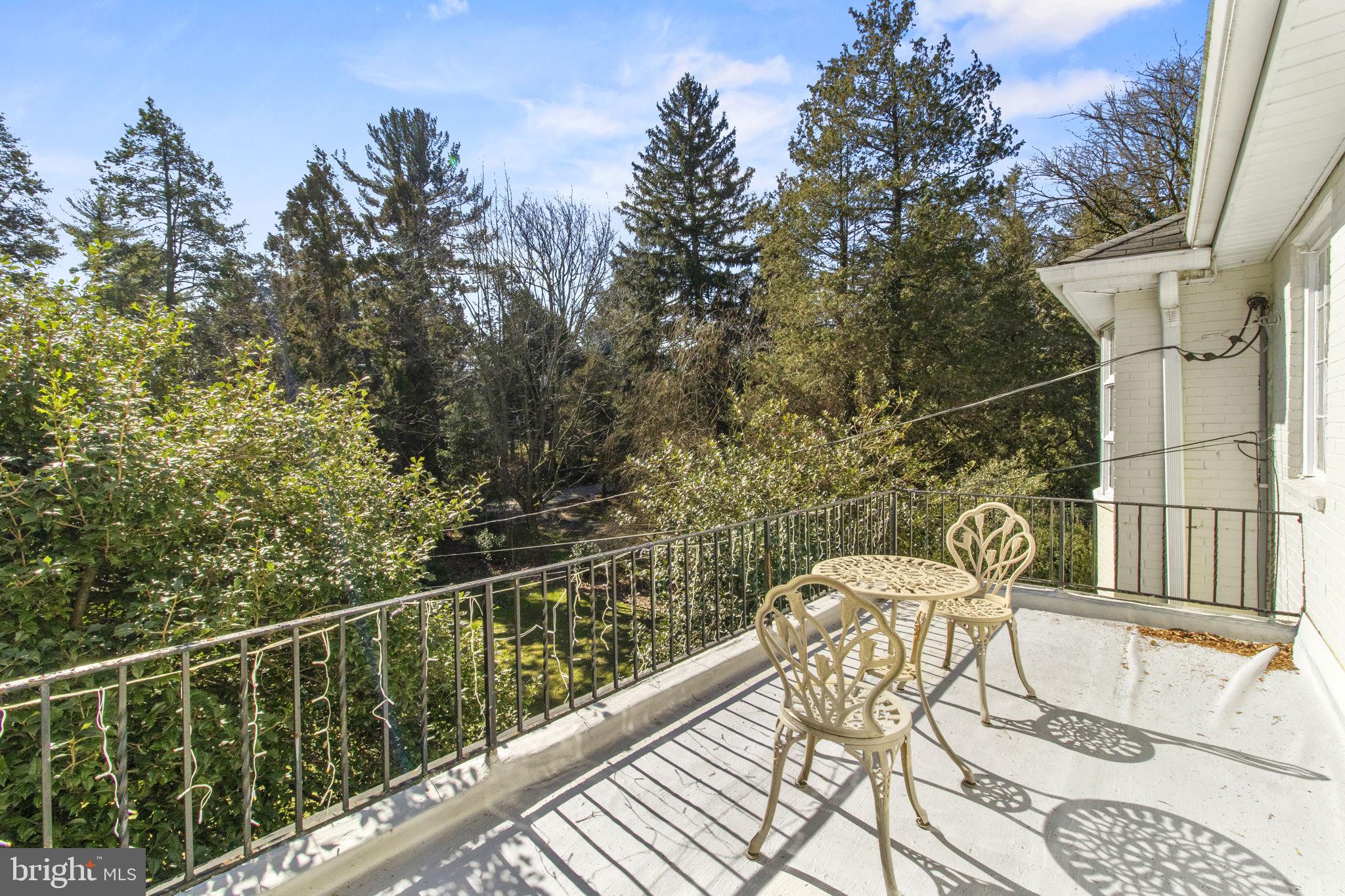 437 Crescent Road Wyncote, PA 19095 - Photo 37 of 53 Balcony over front entrance overlooking front yard
