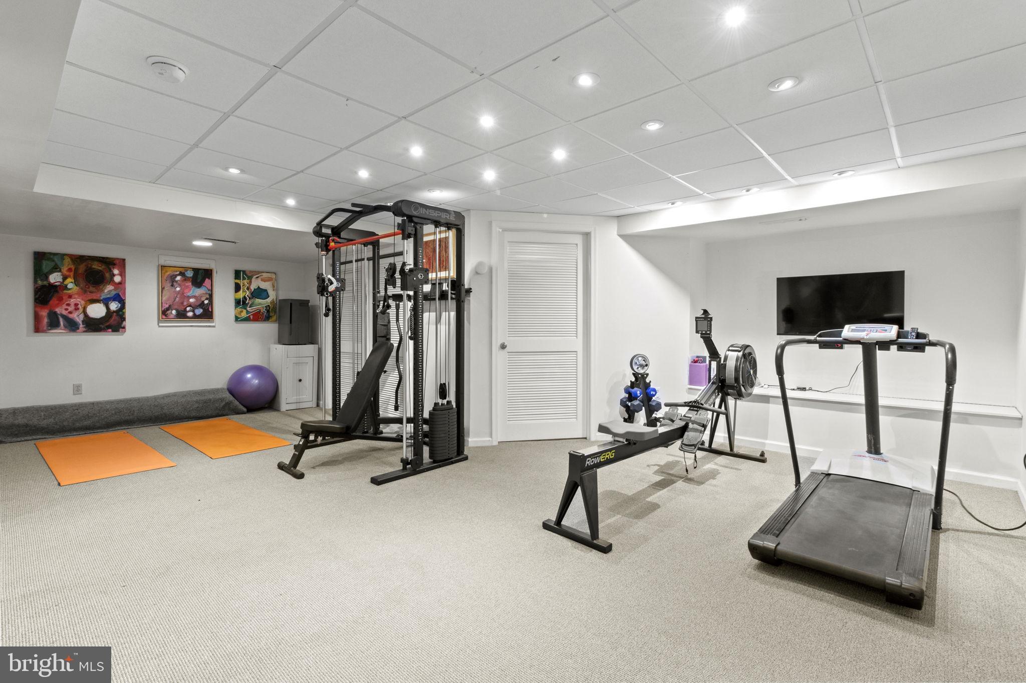 437 Crescent Road Wyncote, PA 19095 - Photo 40 of 53 Lower level gym