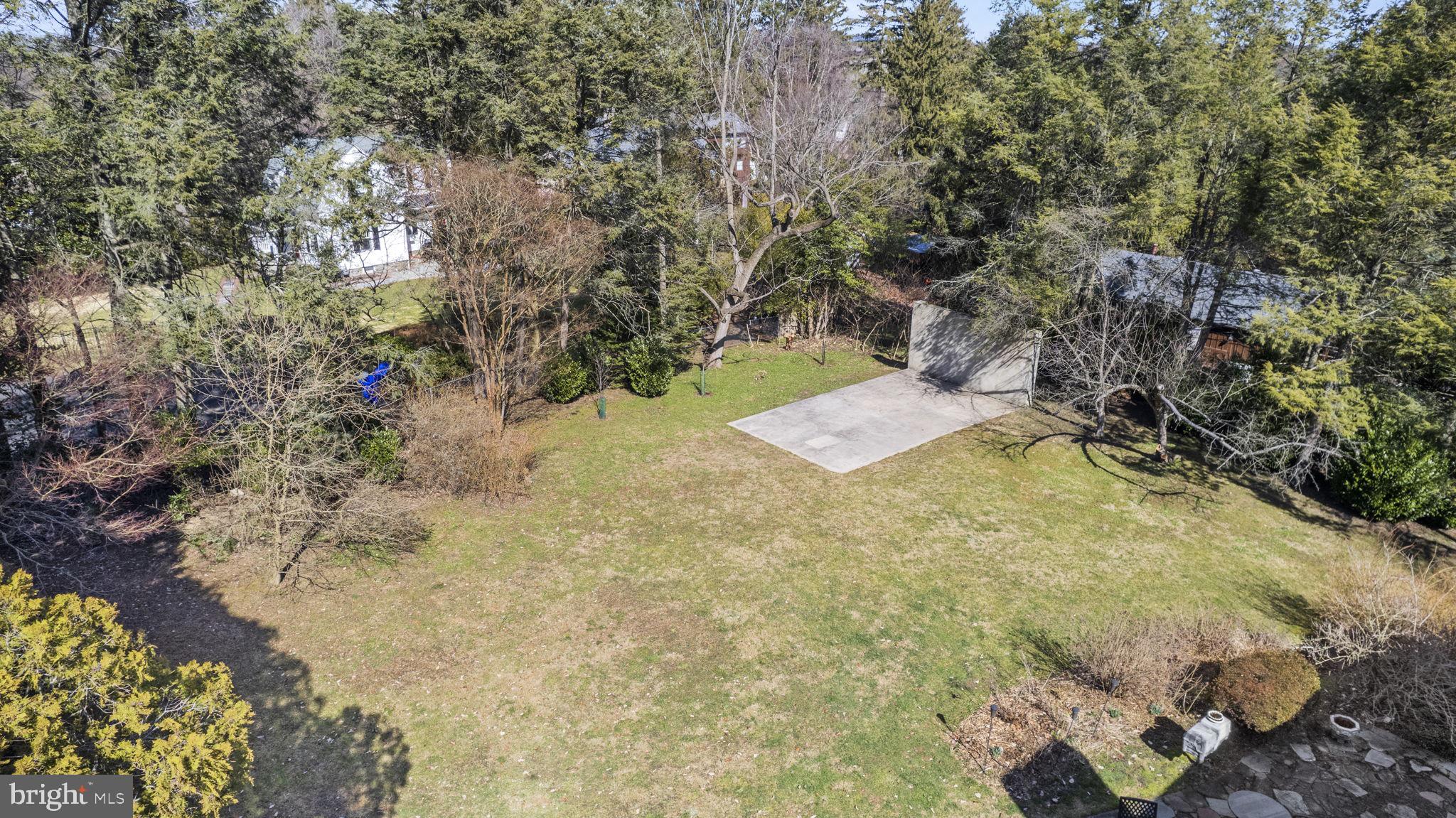 437 Crescent Road Wyncote, PA 19095 - Photo 47 of 53 Backyard with handball/pickleball courty