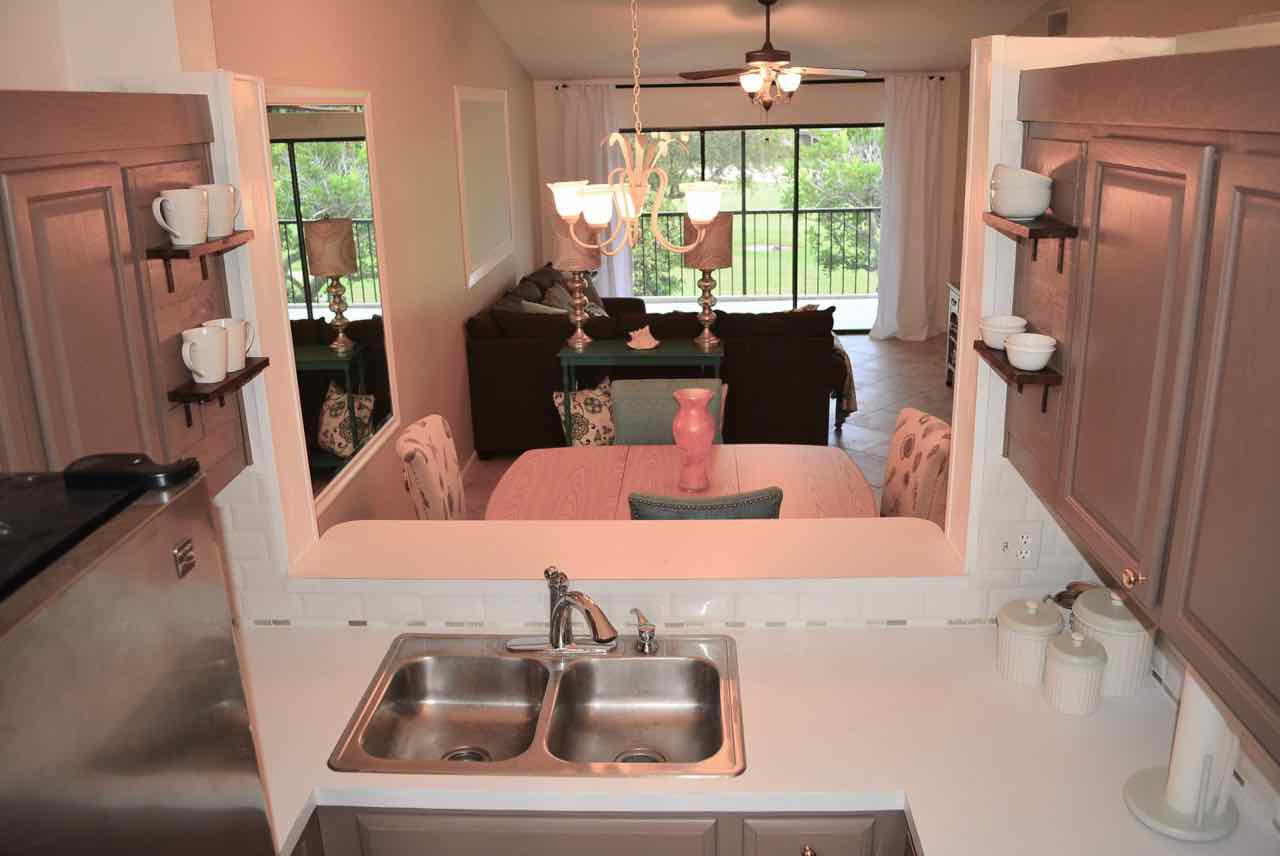 2002 Keystone Drive, Unit B Jupiter, FL 33458 - Photo 8 of 26 Deiter Living area view from kitchen