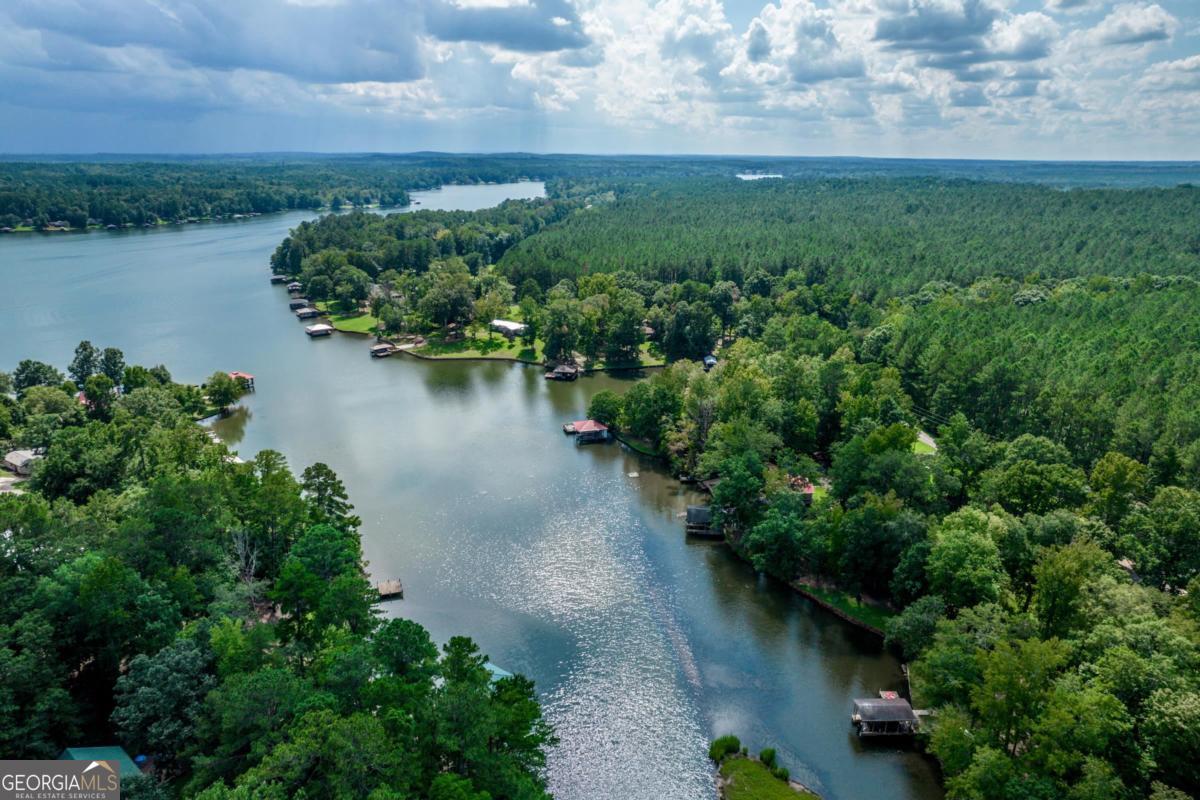 180 De Jarnette Road Southeast Eatonton, GA 31024 - Photo 61 of 66 an aerial view of a houses with lake view
