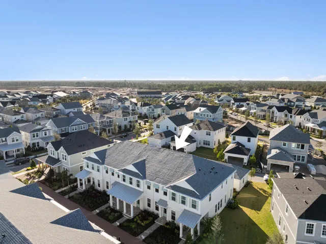 an aerial view of a city